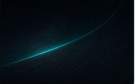 Futuristic curved light trajectory